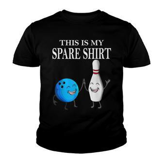 This Is My Spare Bowling Strike Pins Bowling Youth T-shirt - Thegiftio UK