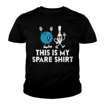 This Is My Spare Funny Bowling Youth T-shirt - Thegiftio UK