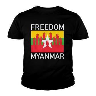 Three Finger Salute Myanmar Freedom Youth T-shirt | Mazezy CA
