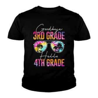 Tie Dye Goodbye 3Rd Grade Graduation Hello 4Th Grade Youth T-shirt | Mazezy
