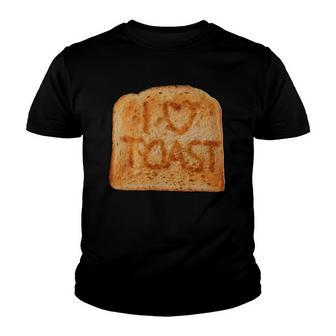 Toasted Slice Of Toast Bread Youth T-shirt | Mazezy