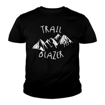 Trail Blazer Hiking Camping Outdoors Adventure - Youth T-shirt - Thegiftio UK
