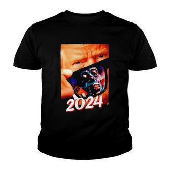 Trump 2024 They Live Donald Trump Supporter Youth T-shirt | Mazezy