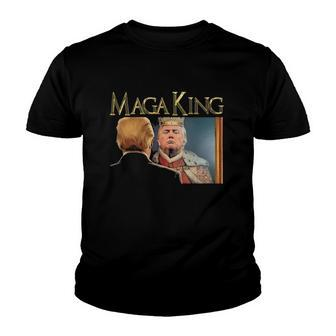 Trump Maga Great Maga King Donald Trump Youth T-shirt | Mazezy
