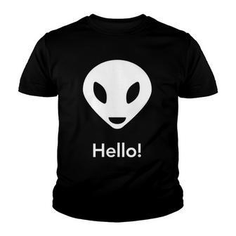 Ufo Alien Hello Science Fiction Lover Youth T-shirt - Thegiftio UK