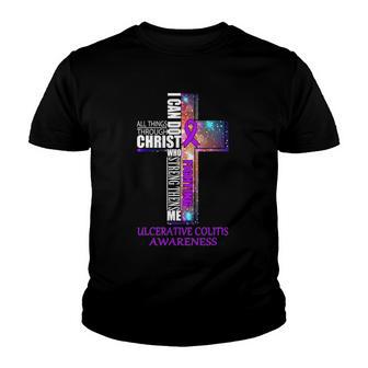 Ulcerative Colitis Awareness Christian Gift Youth T-shirt - Thegiftio UK