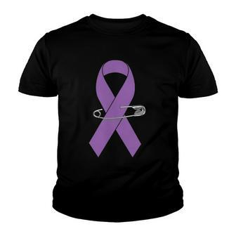 Ulcerative Colitis Awareness Walk Supporter Ribbon Youth T-shirt | Mazezy