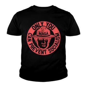 Ultra Maga 2024 Only You Can Prevent Socialism We The People 1776 2022 Red Youth T-shirt | Favorety