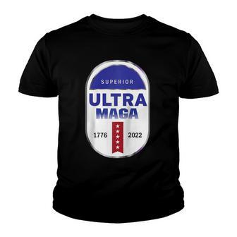 Ultra Maga 4Th Of July Raglan Baseball Tee Youth T-shirt - Thegiftio UK