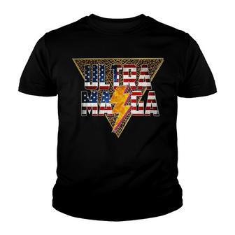 Ultra Maga Distressed Lightning Leopard Proud Ultramaga Gift Youth T-shirt | Favorety