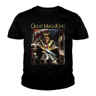 Ultra Maga Great Maga King Shirt Great Maga King Trump 2024 Youth T-shirt | Favorety CA