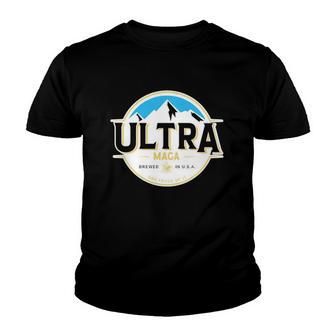 Ultra Maga Maga King Brewed In Usa And Proud Of It Youth T-shirt - Thegiftio UK