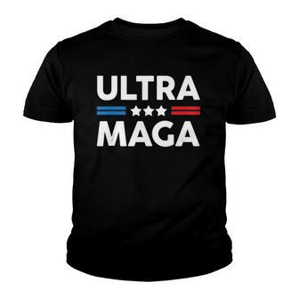 Ultra Maga Patriotic Trump Republicans Conservatives Apparel Youth T-shirt | Mazezy