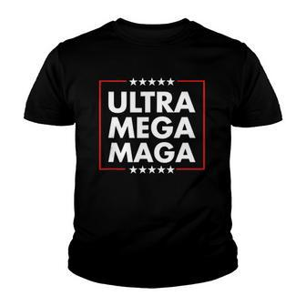 Ultra Mega Maga Trump Liberal Supporter Republican Family Youth T-shirt | Mazezy