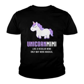 Unicorn Mimi Funny Cute Magical Gift V2 Youth T-shirt - Thegiftio UK