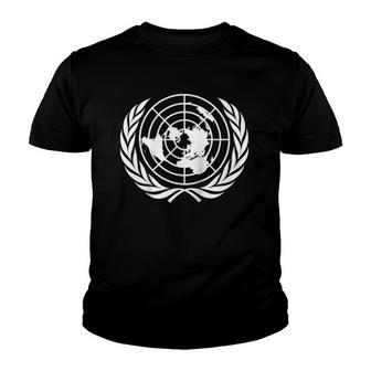 United Nations Flag Raglan Baseball Tee Youth T-shirt - Thegiftio UK