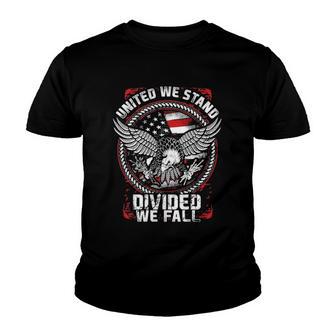 United We Stand Divided We Fall Gift Youth T-shirt - Thegiftio UK