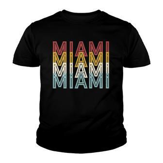 Us American City 70S Retro Usa - Vintage Miami Youth T-shirt - Thegiftio UK