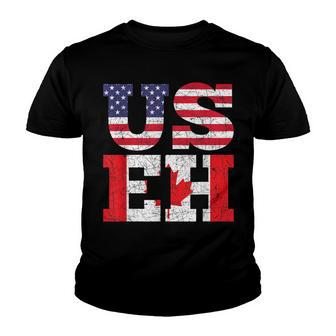 Usa America Us Flag Canada Youth T-shirt - Thegiftio UK