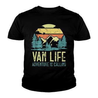 Van Life Camping Camper Livin The Vantasy Vanlife Youth T-shirt - Thegiftio UK