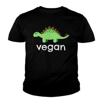 Vegan Dinosaur Green Save Wildlife Youth T-shirt | Mazezy