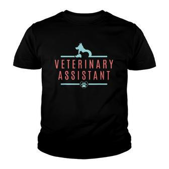 Veterinary Assistant Funny Vet Tech Youth T-shirt | Mazezy