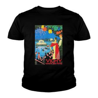 Vichy France Travel Vichy Comite Des Fetes Youth T-shirt - Thegiftio UK