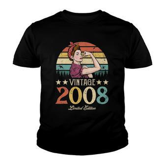 Vintage 2008 Limited Edition 2008 14Th Birthday 14 Years Old Youth T-shirt | Mazezy