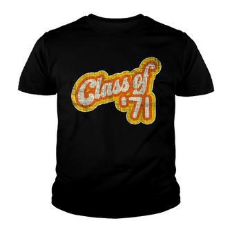 Vintage Class Of 1971 - Graduation Year Youth T-shirt - Thegiftio UK