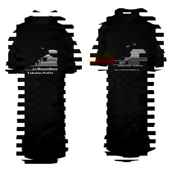 Vintage Lake Nacimiento California Sunset Souvenir Print Youth T-shirt | Mazezy