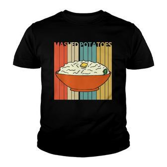 Vintage Mashed Potatoes United Kingdom Cuisine Youth T-shirt | Mazezy