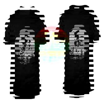 Vintage Mountain Bike Retro Downhill Biking Youth T-shirt | Mazezy