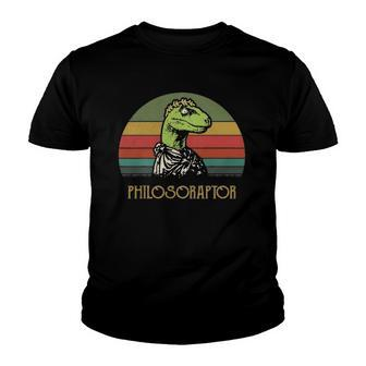 Vintage Philosoraptor Dinosaurs Lovers Gift Youth T-shirt | Mazezy