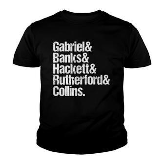 Vintage Retro Band Names Members Of Genesis Youth T-shirt - Thegiftio UK