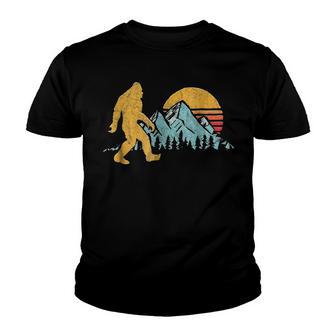 Vintage Retro Bigfoot Believe Silhouette Mountain Sun 234 Shirt Youth T-shirt | Favorety UK