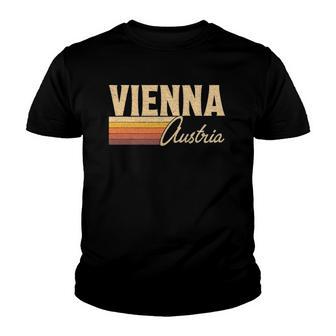 Vintage Vienna Austria Vacation Lover Gift Youth T-shirt - Thegiftio UK