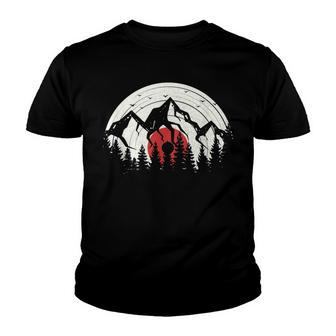 Vinyl Lp Midnight Mountains Outdoors Travel Youth T-shirt - Thegiftio UK