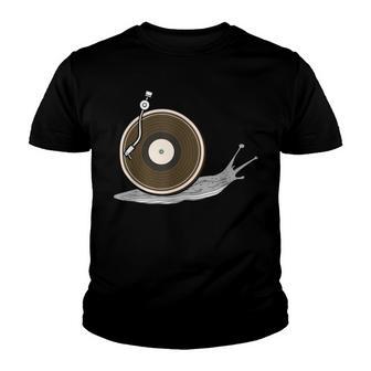 Vinyl Snail Vinyl Records Dj Vinyl Slug Lp Collector 155 Trending Shirt Youth T-shirt | Favorety AU