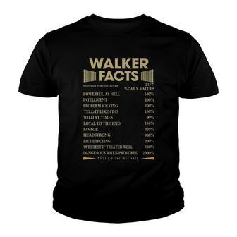Walker Name Gift Walker Facts Youth T-shirt - Seseable