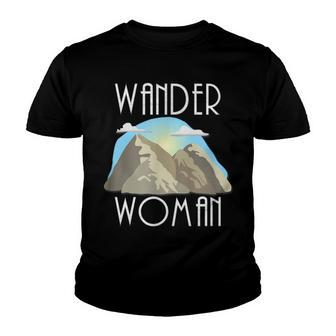 Wander Woman Hiking Youth T-shirt - Thegiftio UK
