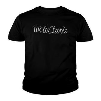 We The People Usa Preamble Constitution America 1776 Ver2 Youth T-shirt - Thegiftio UK