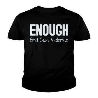 Wear Orange Enough End Gun Violence V2 Youth T-shirt - Thegiftio UK