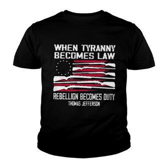 When Tỷanny Becomes Law Creative 2022 Gift Youth T-shirt - Thegiftio UK