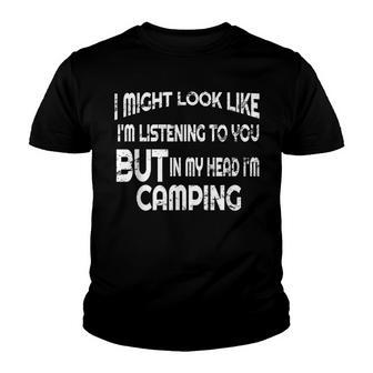Wild Camping Camper Accessories Clothing Gift Youth T-shirt - Thegiftio UK