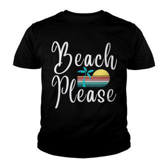 Womens Beach Please Youth T-shirt - Thegiftio UK