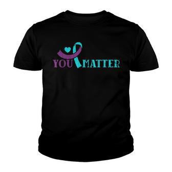 You Do Matter Happy Suicide Prevention Awareness Graphic Youth T-shirt - Thegiftio UK