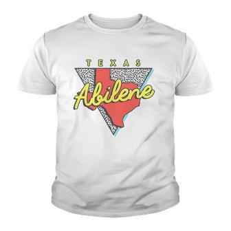 Abilene Texas Retro Triangle Tx City Youth T-shirt | Mazezy