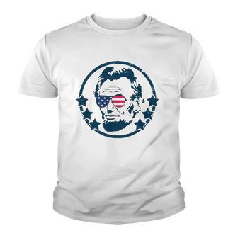 Abraham Lincoln 4Th Of July Usa Tee Gift Youth T-shirt | Mazezy
