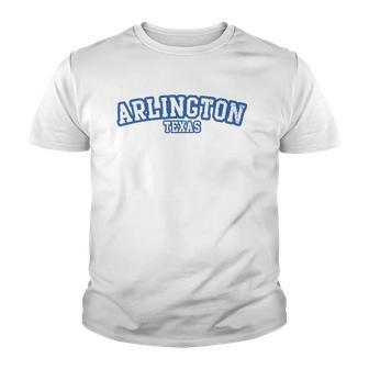 Arlington Texas Athletic Text Sport Style Youth T-shirt - Thegiftio UK