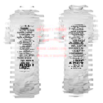August Girl This Girl Has Fought A Thousand Battles And Is Still Standing Youth T-shirt - Thegiftio